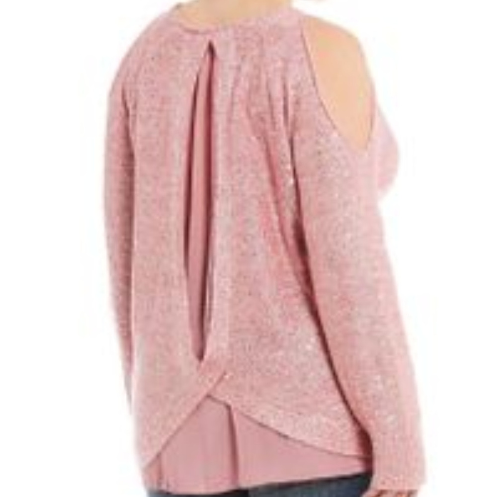 🆕️ Jessica Simpson Abbey Sequin Cold Shoulder